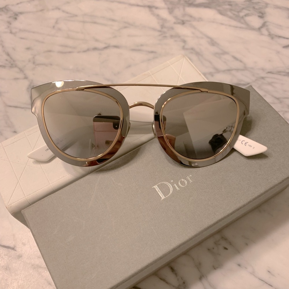 Iconic Christian Dior mirrored sunglass